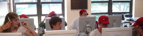 Red Hatted Students