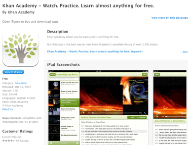 Khan Academy  Watch Practice Learn almost anything for free for iPad on the iTunes App Store